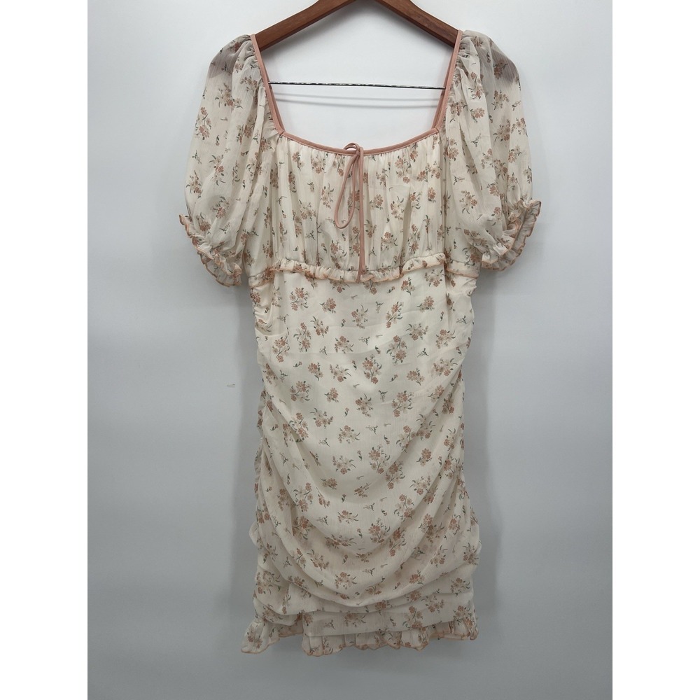 idem ditto Floral Coquette Mini Dress Size L